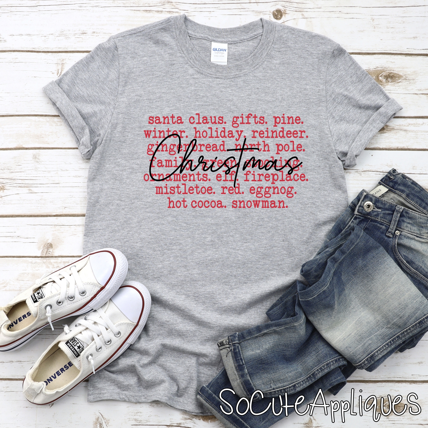Christmas WORDS *DTF* Transfer