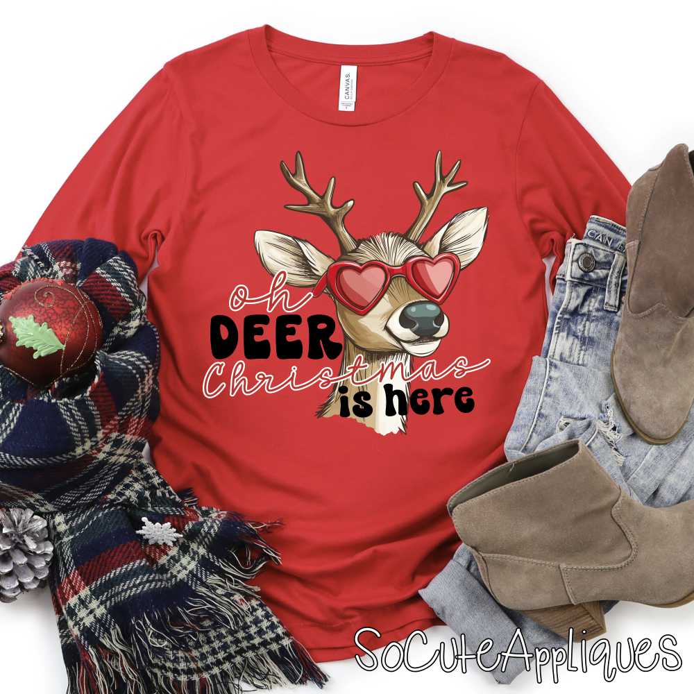 Oh deer Christmas is here *DTF* Transfer*