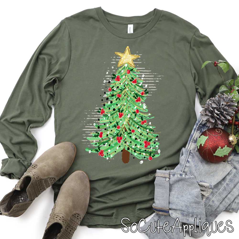 Holly Tree *DTF* Transfer*