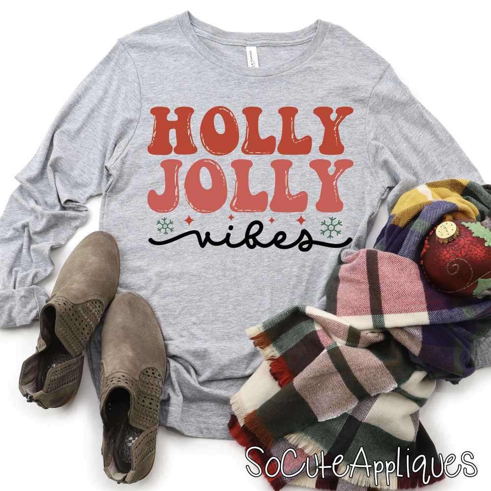 Holly Jolly Vibes *DTF* Transfer