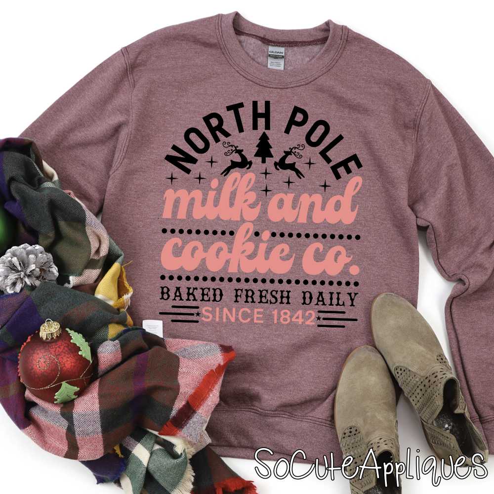 North pole milk and cookie co *DTF* Transfer