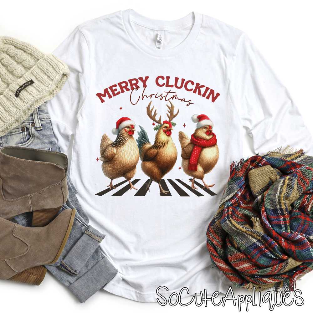 Merry Cluckin Christmas *DTF* Transfer