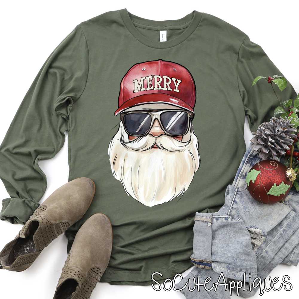 Santa merry hat *DTF* Transfer