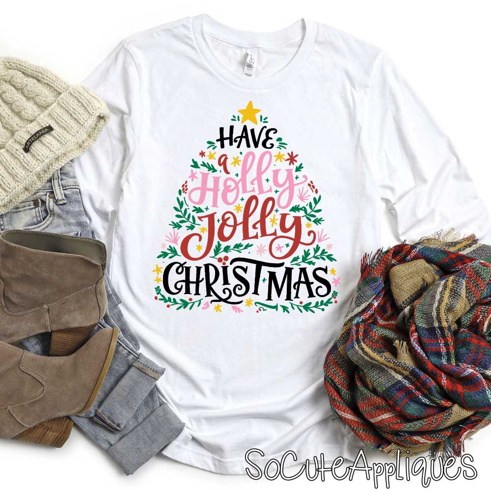 Have a holly jolly Christmas *DTF* Transfer