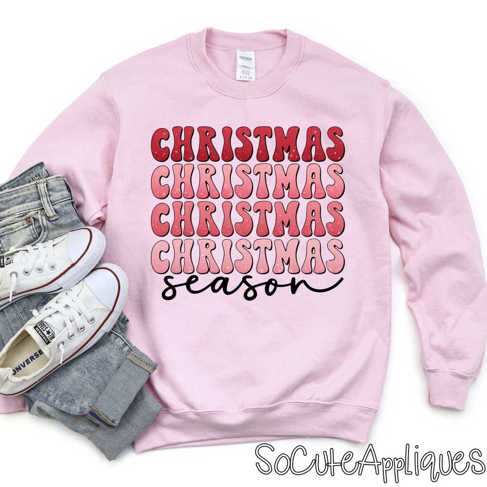 Christmas season pink *DTF* Transfer
