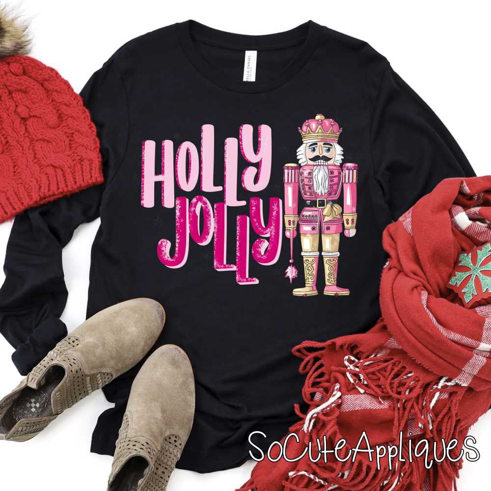Holly Jolly Nutcracker *DTF* Transfer