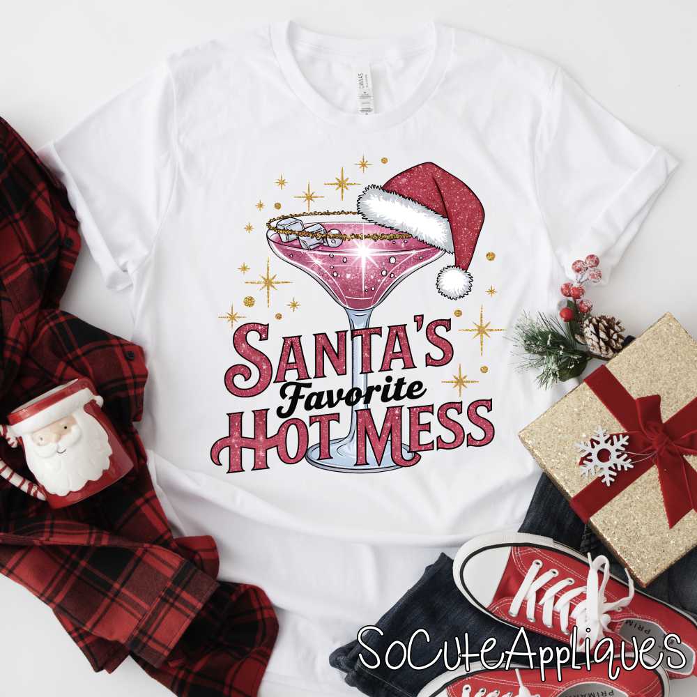 Santas favorite hot mess *DTF* Transfer