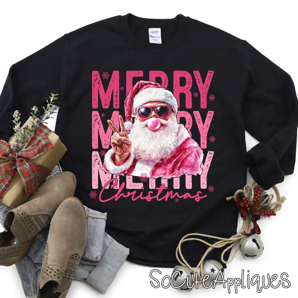 Merry merry merry Christmas Santa *DTF* Transfer
