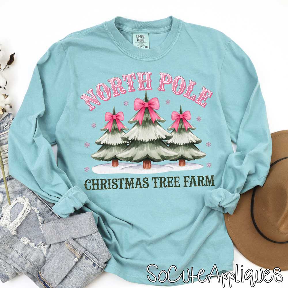 North Pole Christmas tree farm *DTF* Transfer