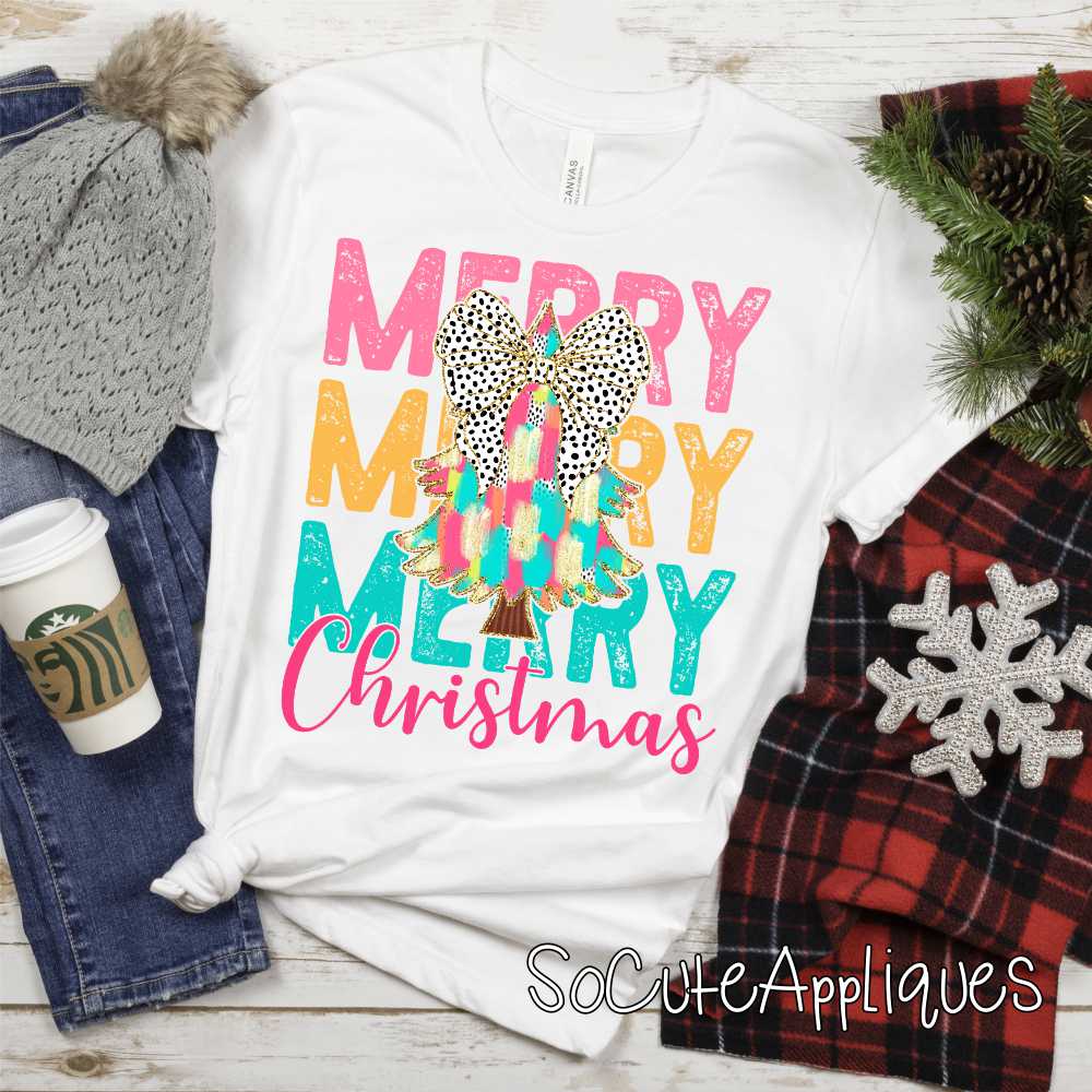 Merry Merry Merry Christmas *DTF* Transfer