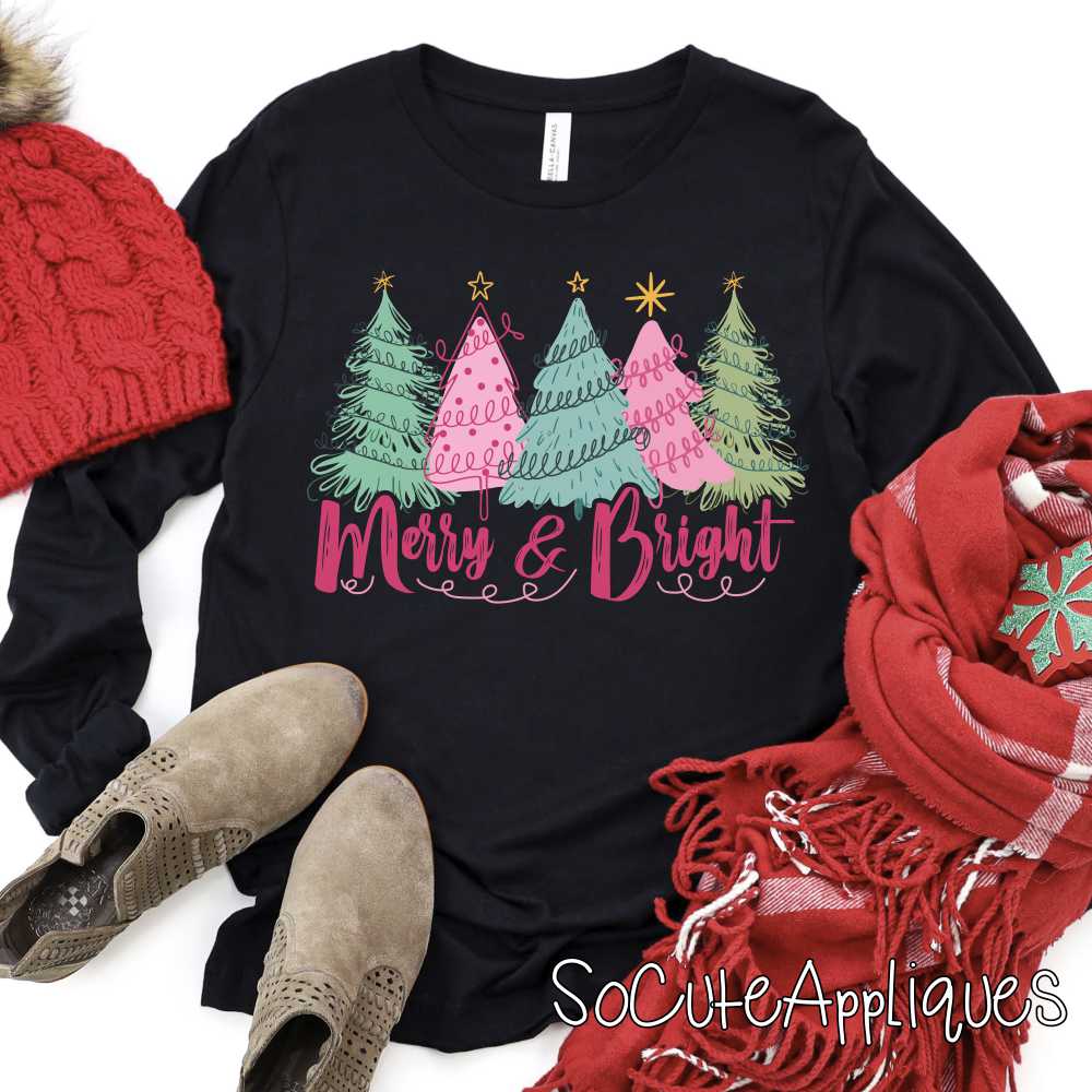 Merry and bright *DTF* Transfer