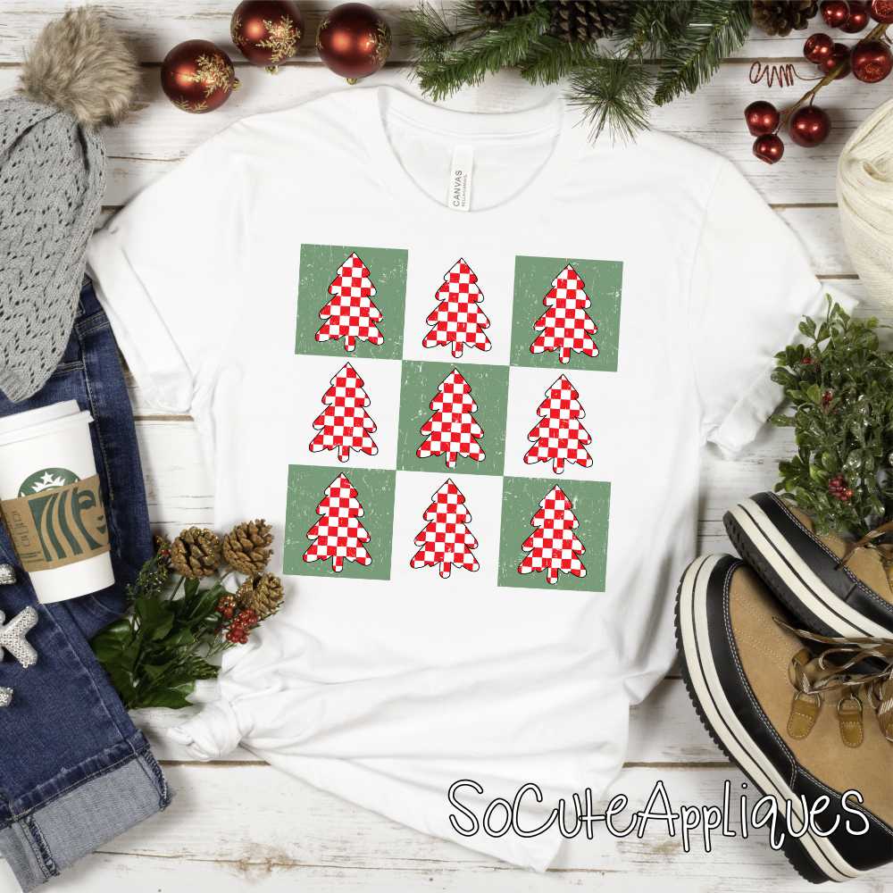 Christmas tree blocks *DTF* Transfer