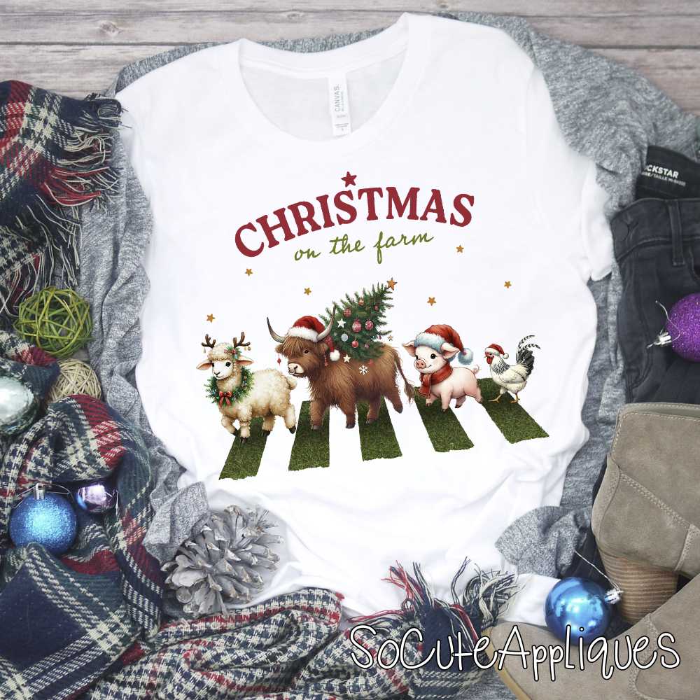 Christmas on the farm *DTF* Transfer