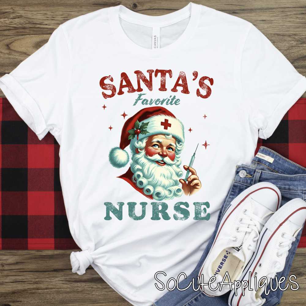 Santas favorite nurse *DTF* Transfer