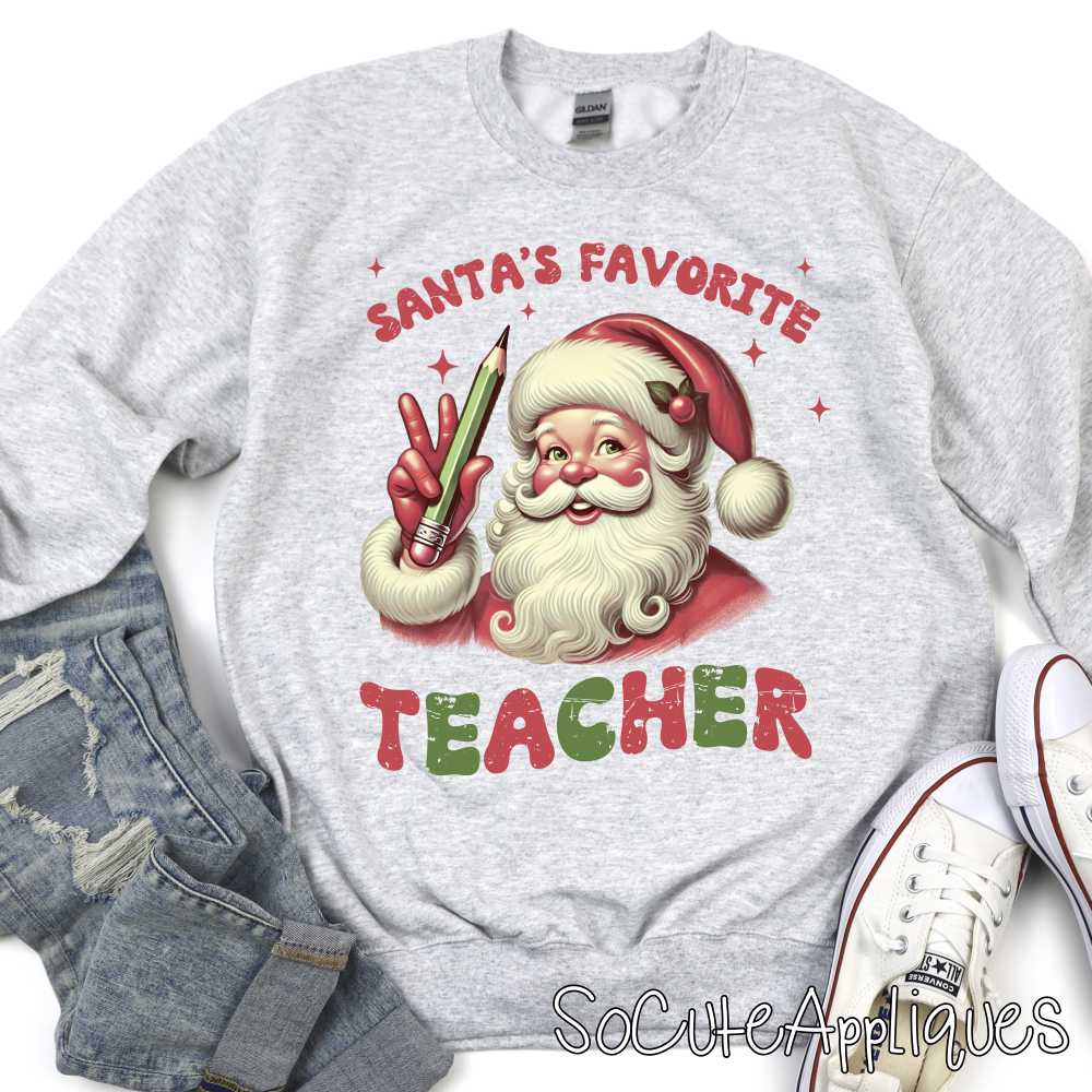 Santas favorite teacher *DTF* Transfer