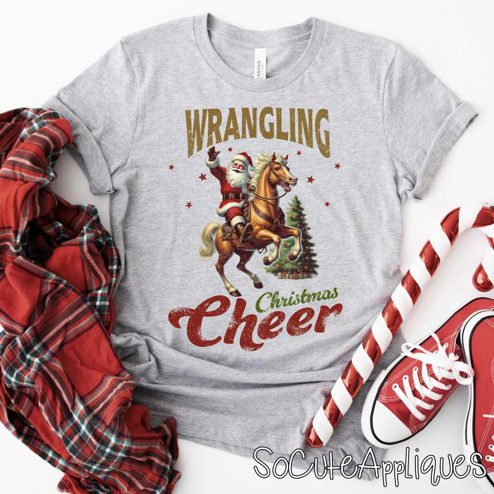 Wrangling Christmas cheer *DTF* Transfer