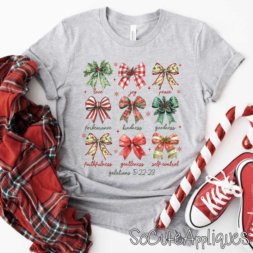 Christmas bows *DTF* Transfer