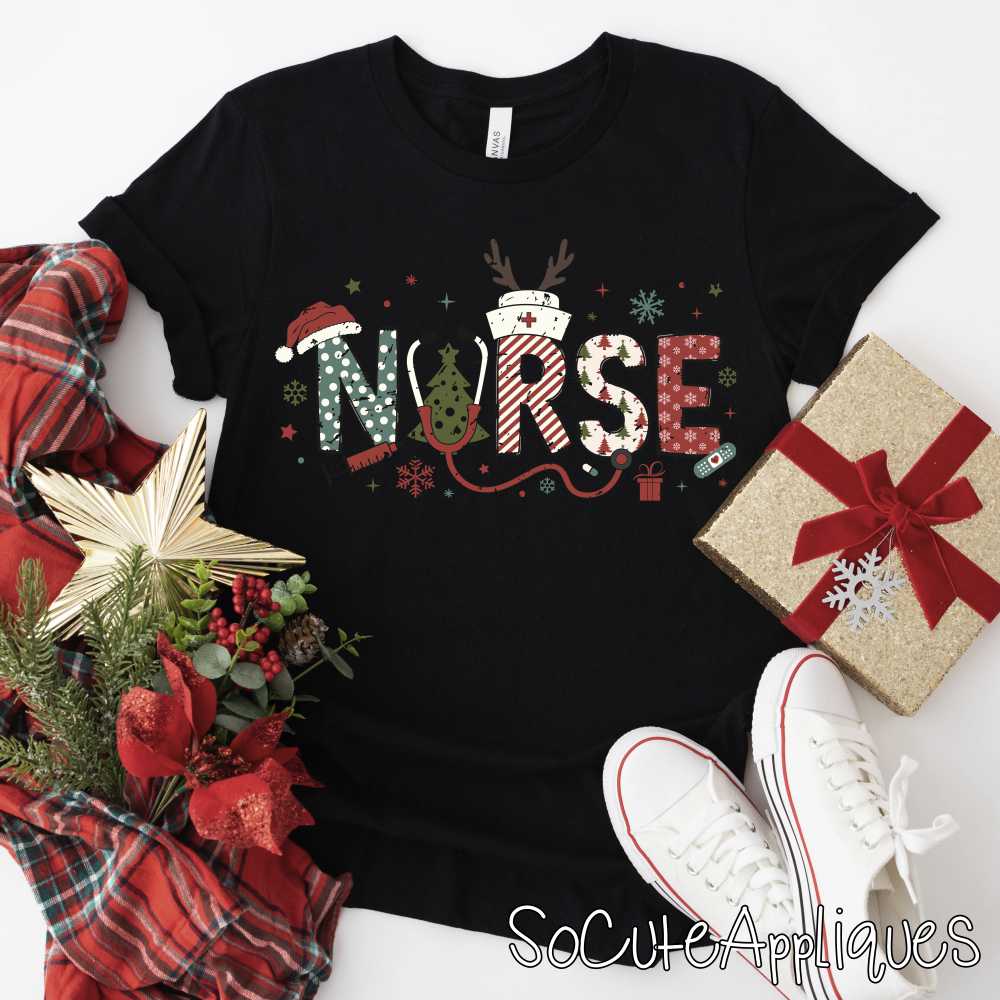 Christmas Nurse *DTF* Transfer