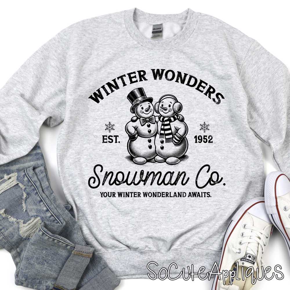 Winter wonders BLACK *DTF* Transfer