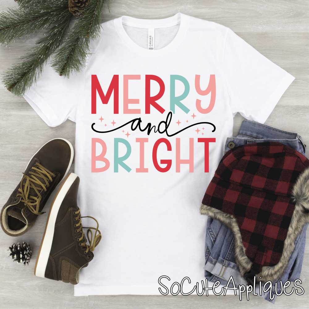 Merry and bright *DTF* Transfer