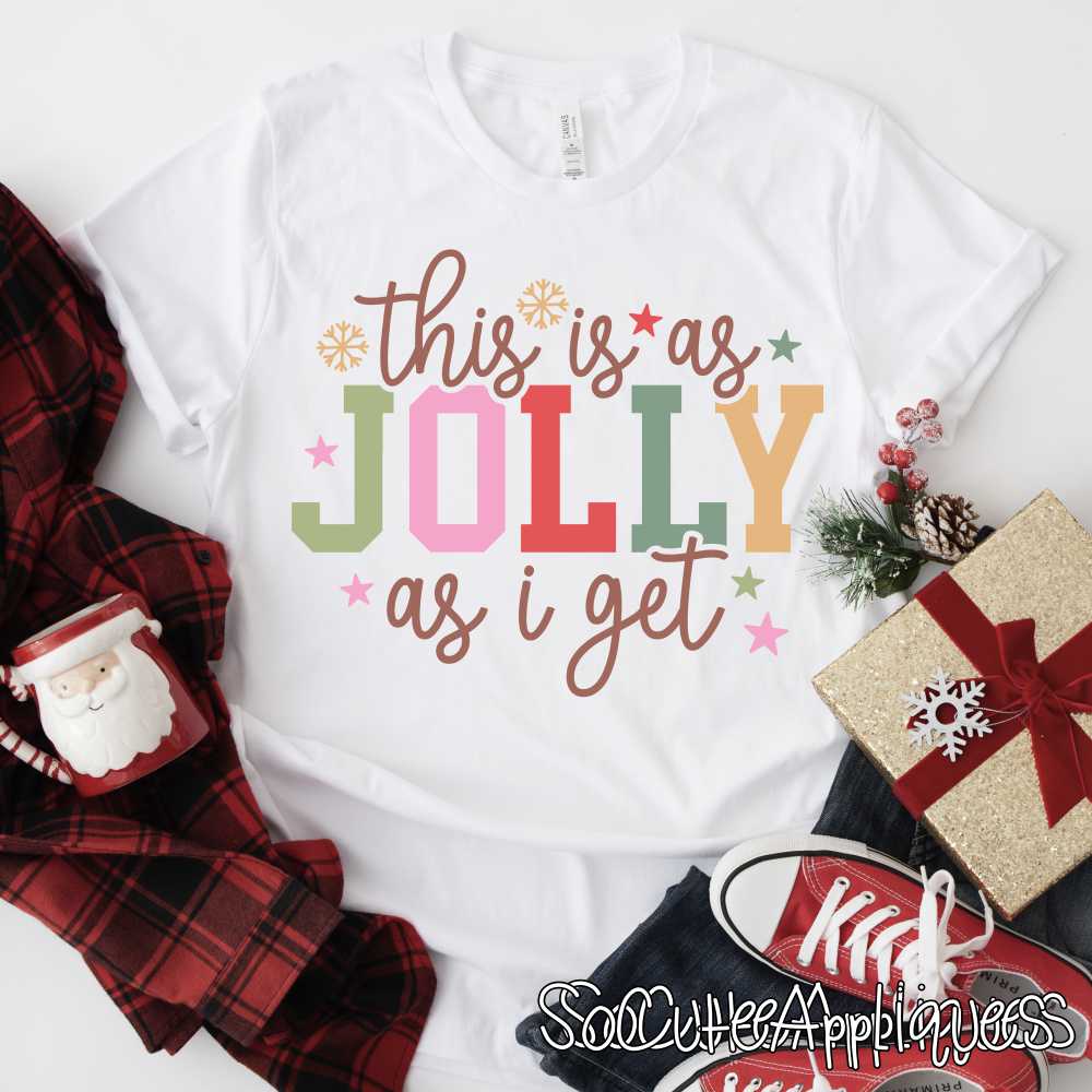 This is as jolly as I get *DTF* Transfer