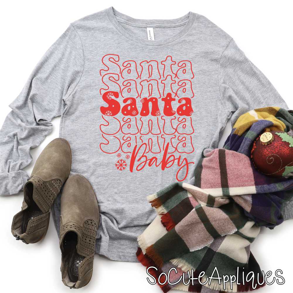 Santa Baby RED *DTF* Transfer
