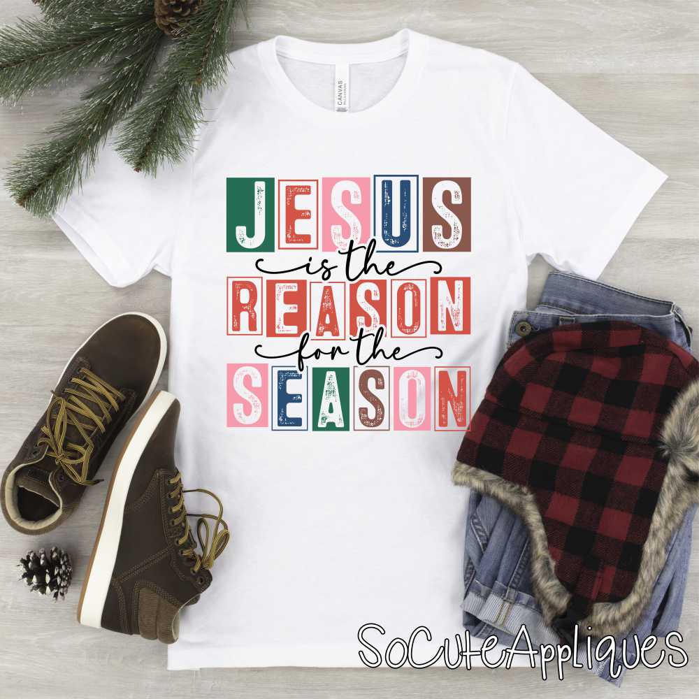 Jesus is the reason for the season BLACK *DTF* Transfer