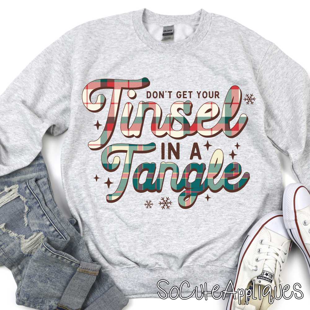Dont get yor tinsel in a tangle *DTF* Transfer