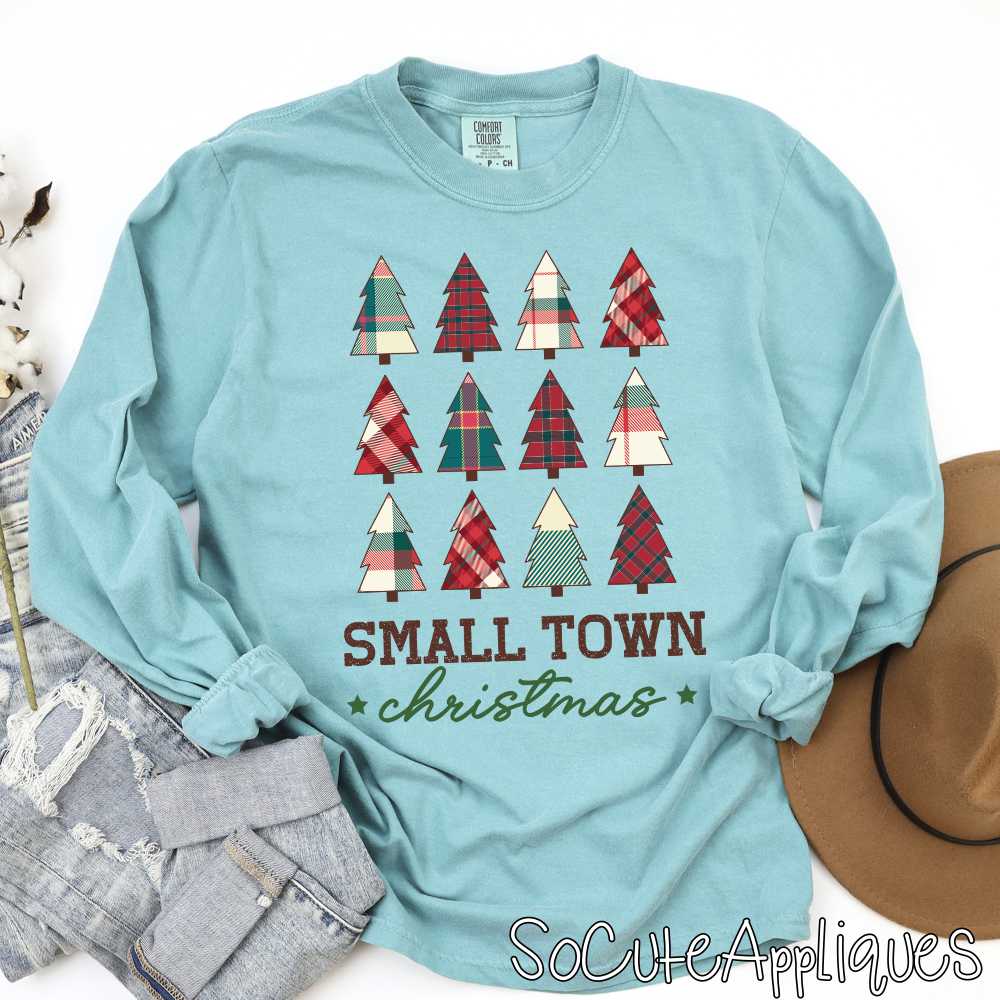 Small town Christmas plaid *DTF* Transfer