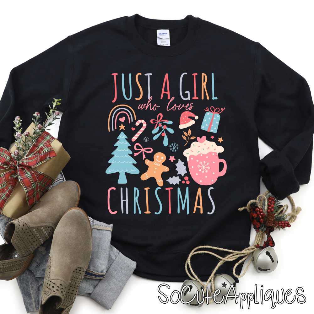 Just a girl who loves Christmas *DTF* Transfer