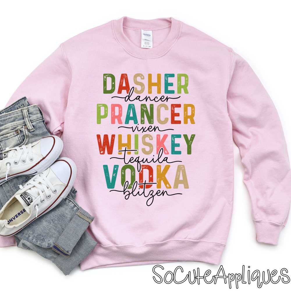 Dasher dancer prancer *DTF* Transfer