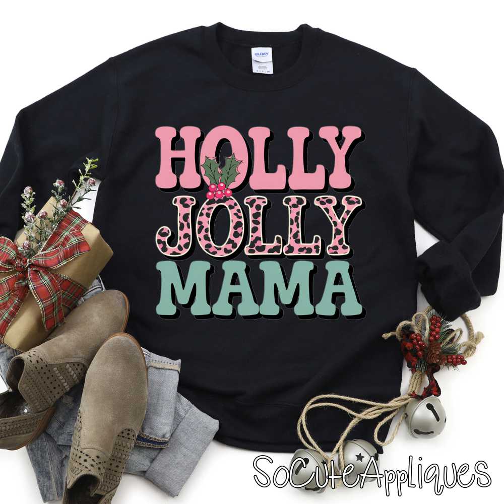 Holly Jolly Mama *DTF* Transfer