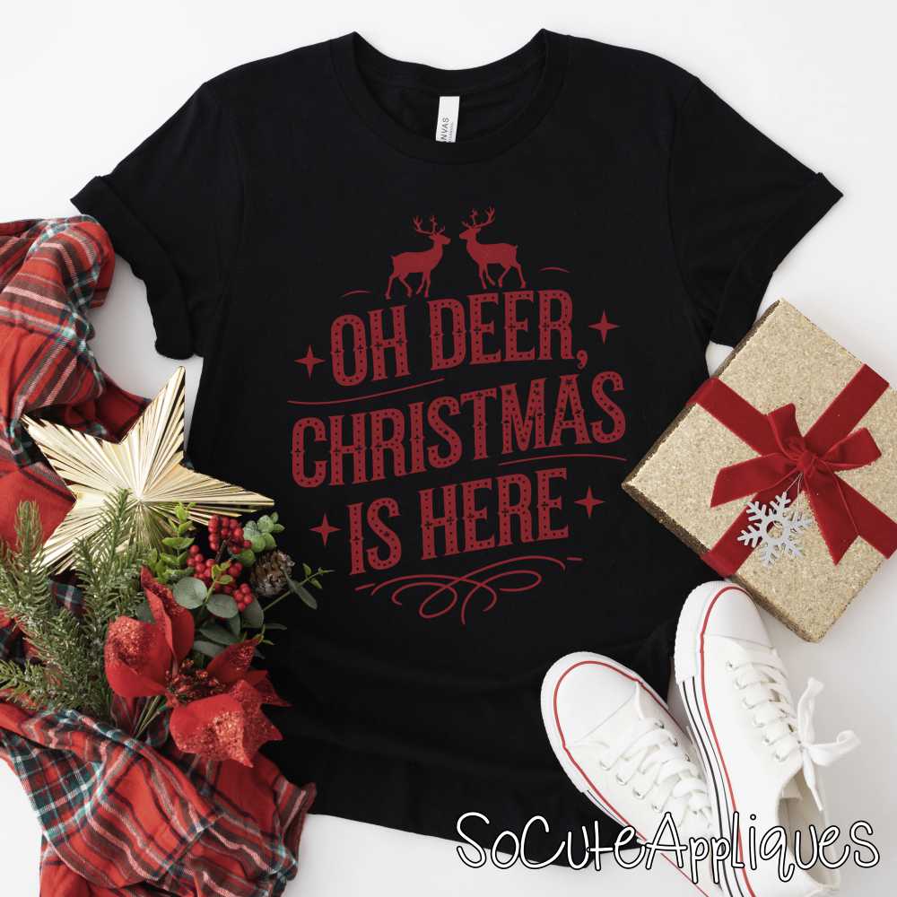 Oh Deer Christmas is here *DTF* Transfer