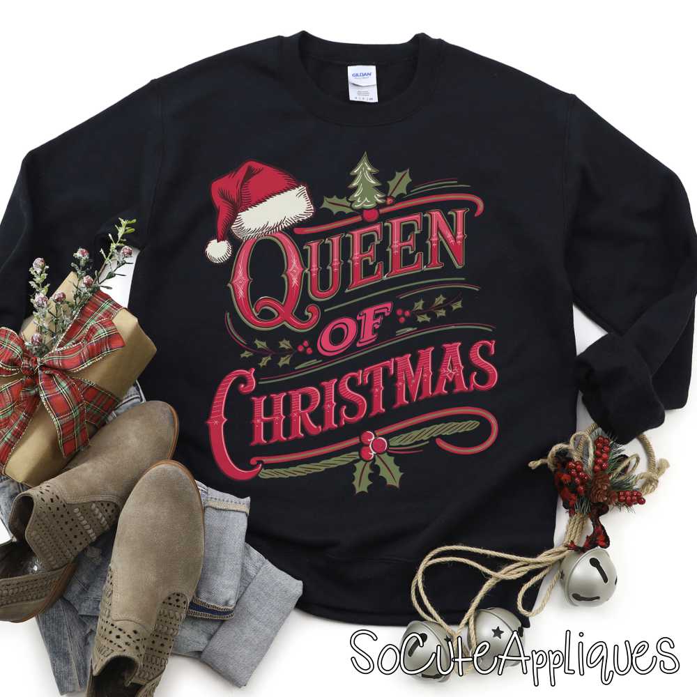 Queen of Christmas *DTF* Transfer