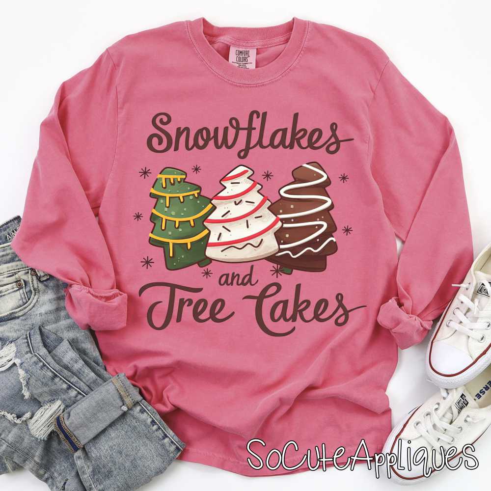 Snowflakes and tree cakes *DTF* Transfer