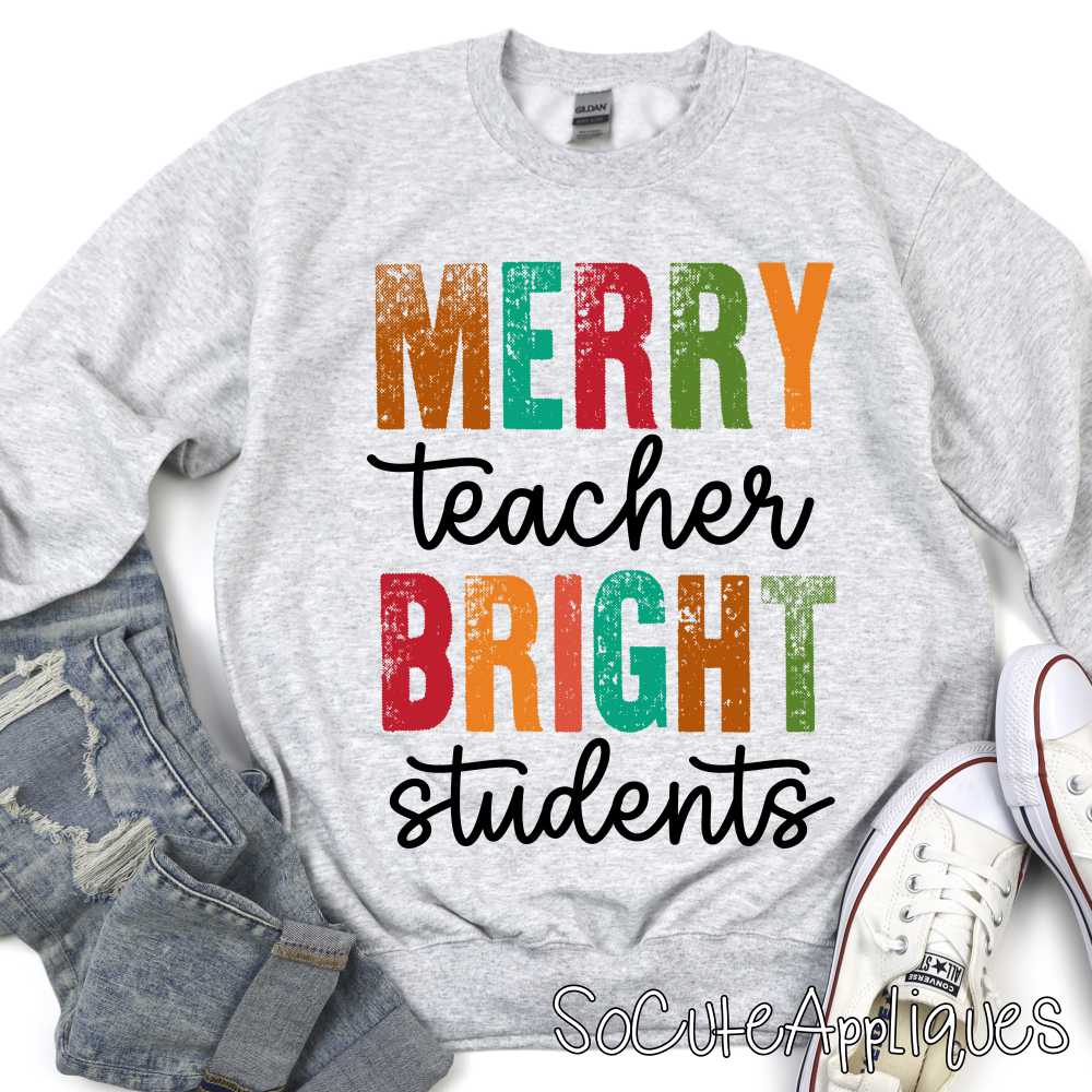 Merry teacher bright students *DTF* Transfer