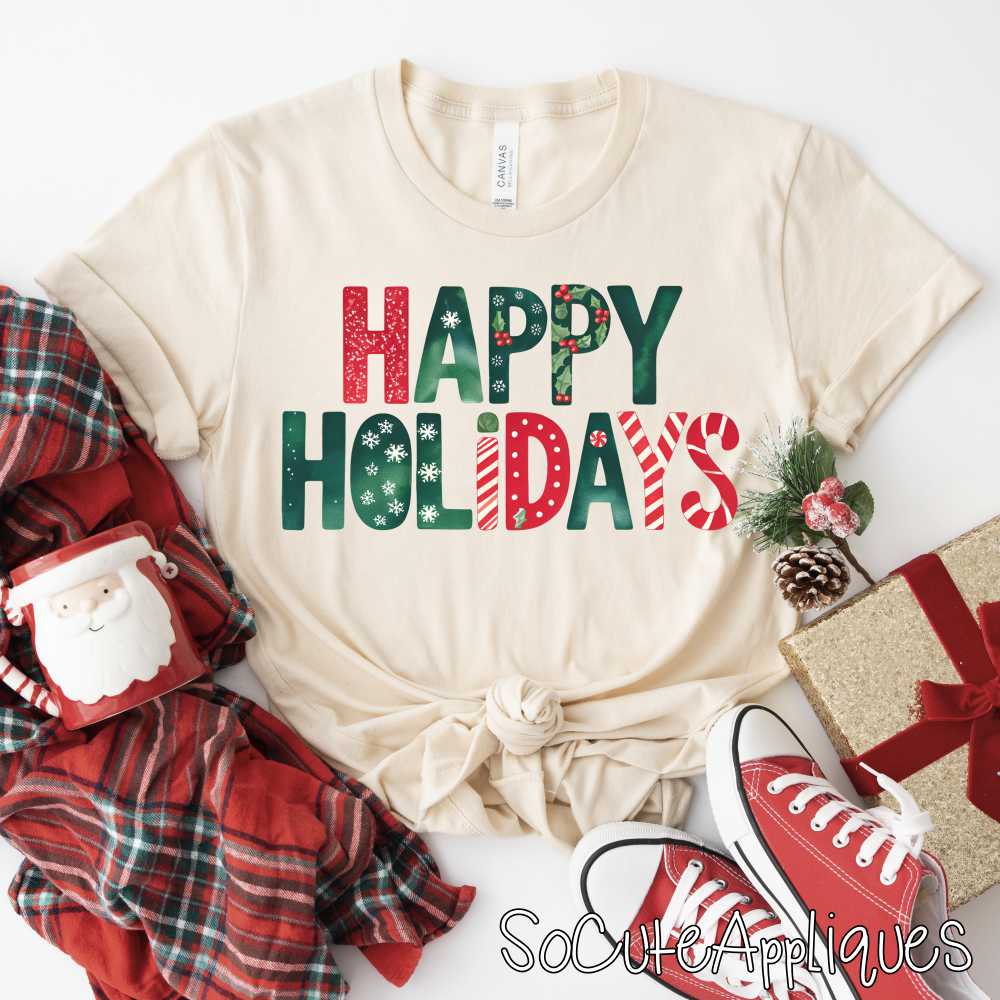 Happy Holidays *DTF* Transfer