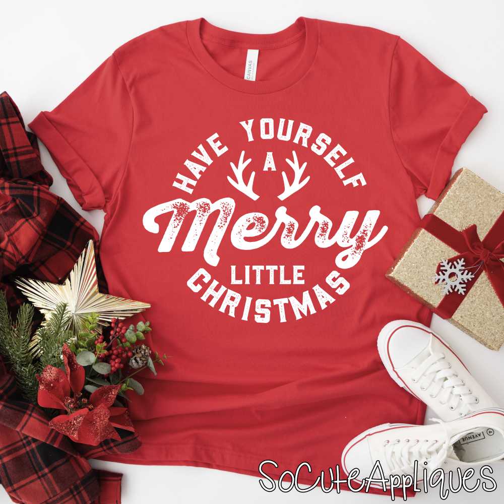 Have yourself a merry little Christmas WHITE *DTF* Transfer