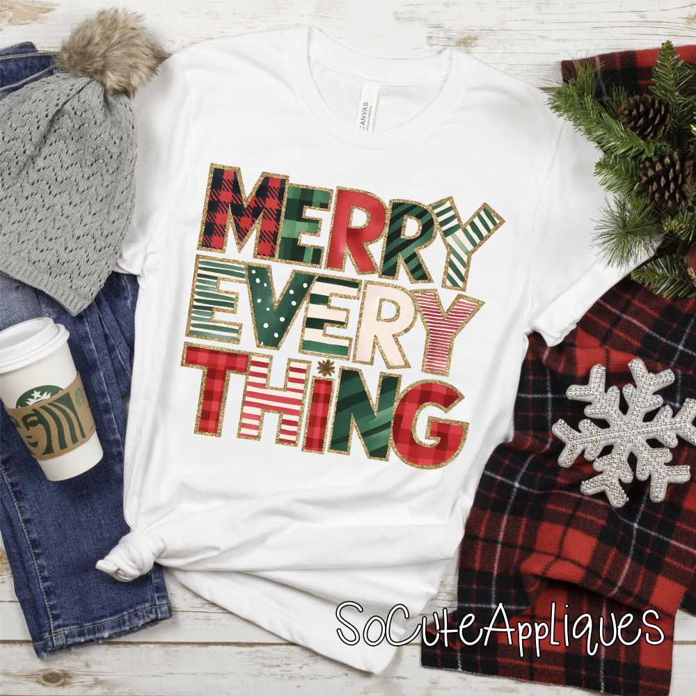 Merry Everything *DTF* Transfer