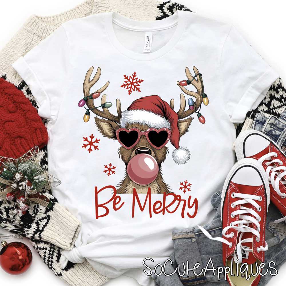 Be Merry Reindeer *DTF* Transfer