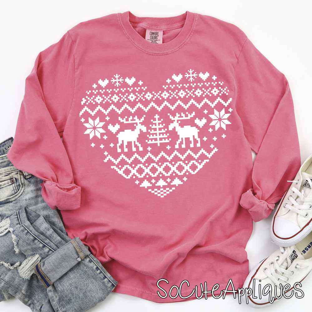 Christmas heart *DTF* Transfer