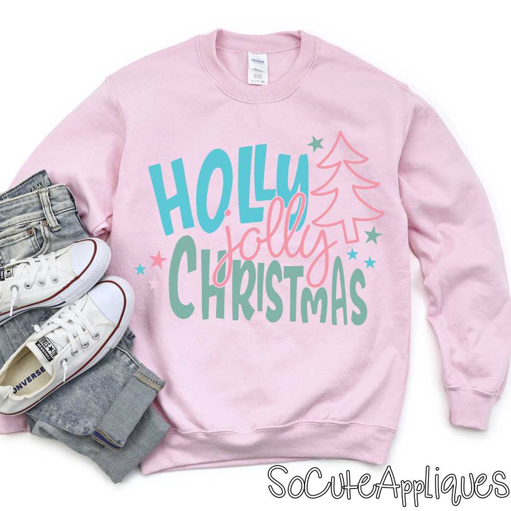Holly Jolly Christmas *DTF* Transfer