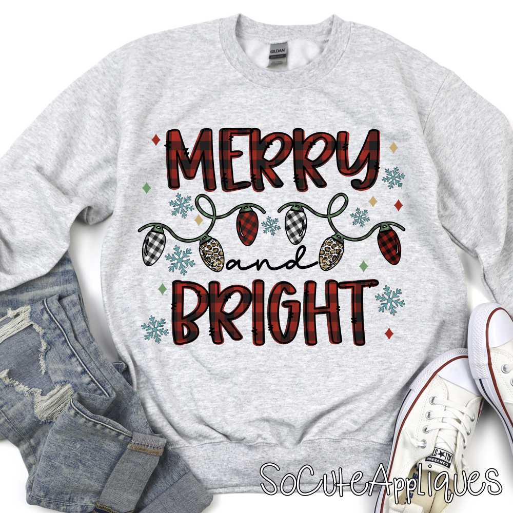 Merry and bright *DTF* Transfer
