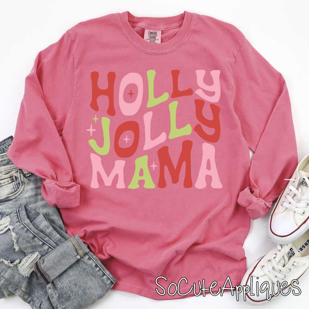 Holly Jolly Mama *DTF* Transfer