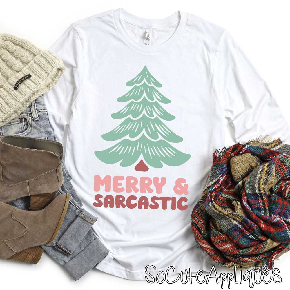 Merry and sarcastic *DTF* Transfer
