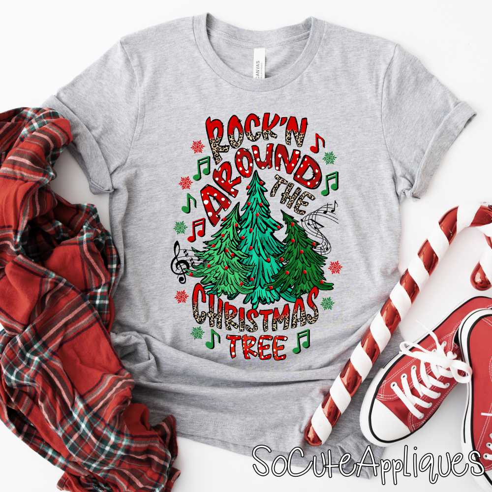 Rockin around the Christma tree *DTF* Transfer