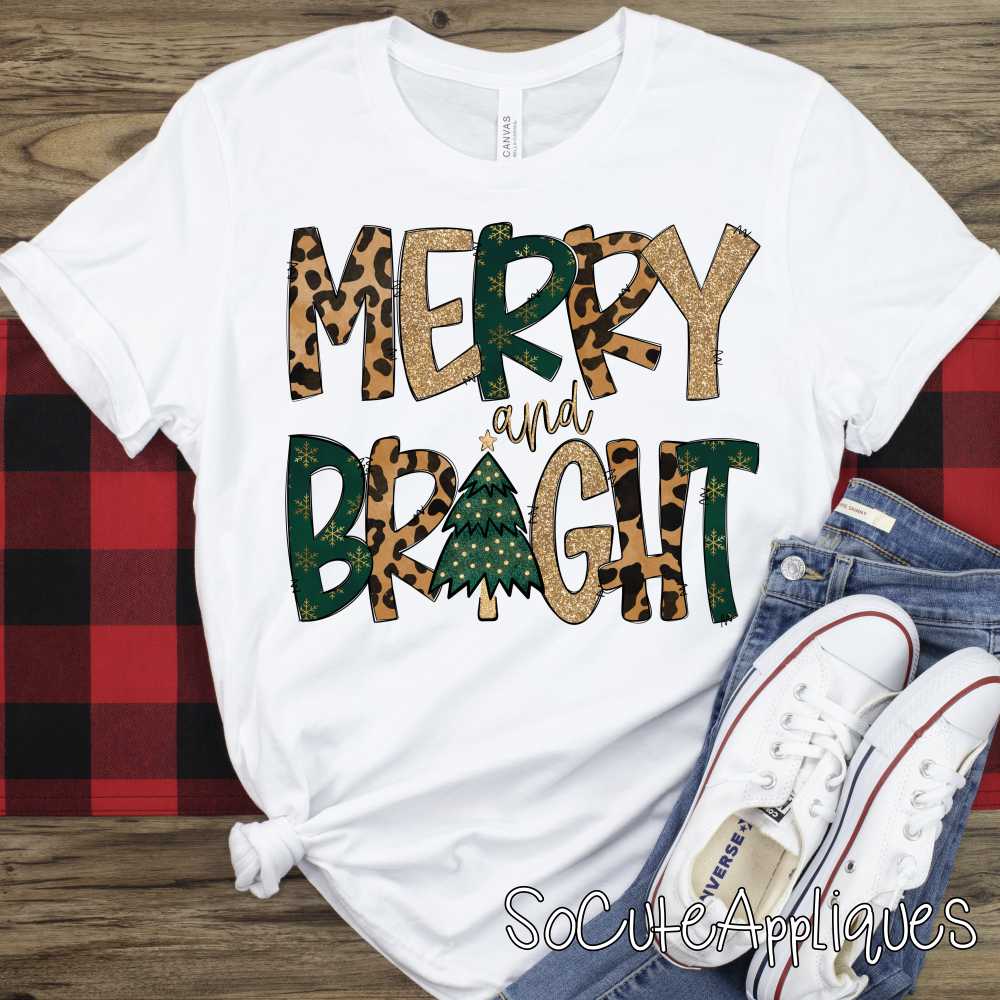 Merry and bright *DTF* Transfer