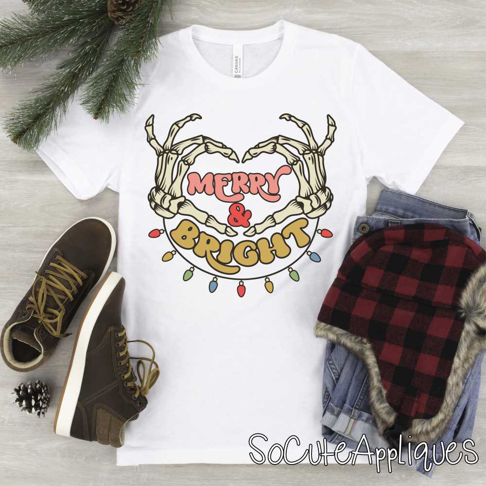 Merry and bright *DTF* Transfer