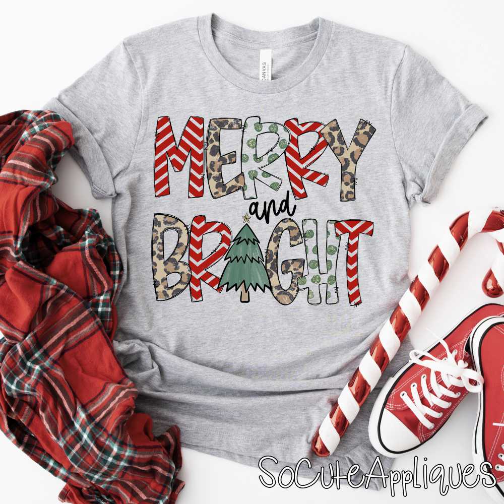 Merry and bright *DTF* Transfer