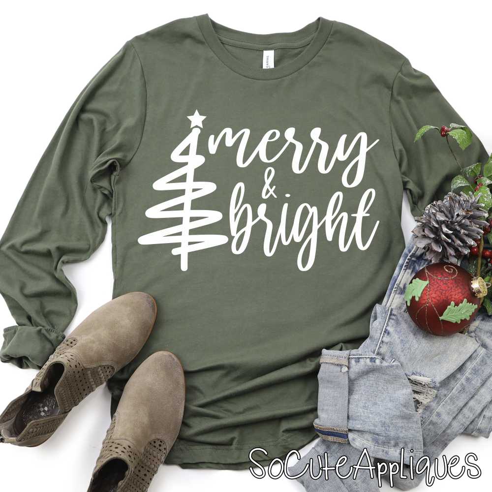 Merry and bright *DTF* Transfer